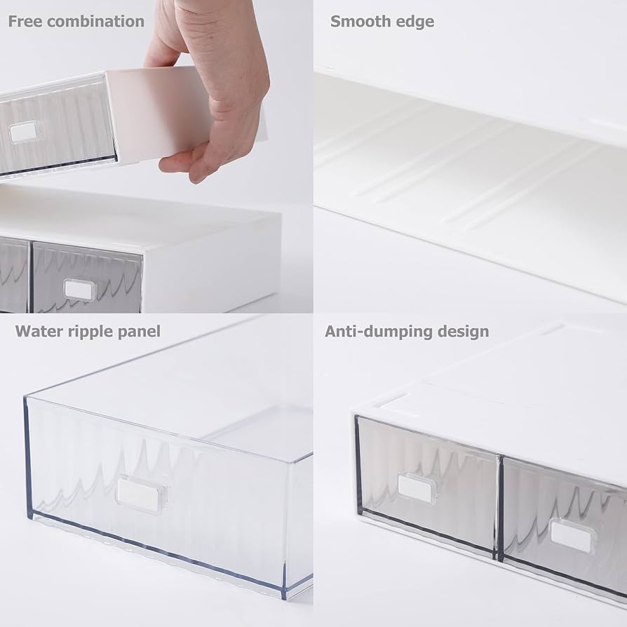 Stackable 6 Drawers Desk Organizer, Makeup Storage Accessories, Makeup And Jewelry Drawer Organizer Stackable 6 Drawers Desk Organizer, Makeup Storage Accessories, Makeup And Jewelry Drawer Organizer